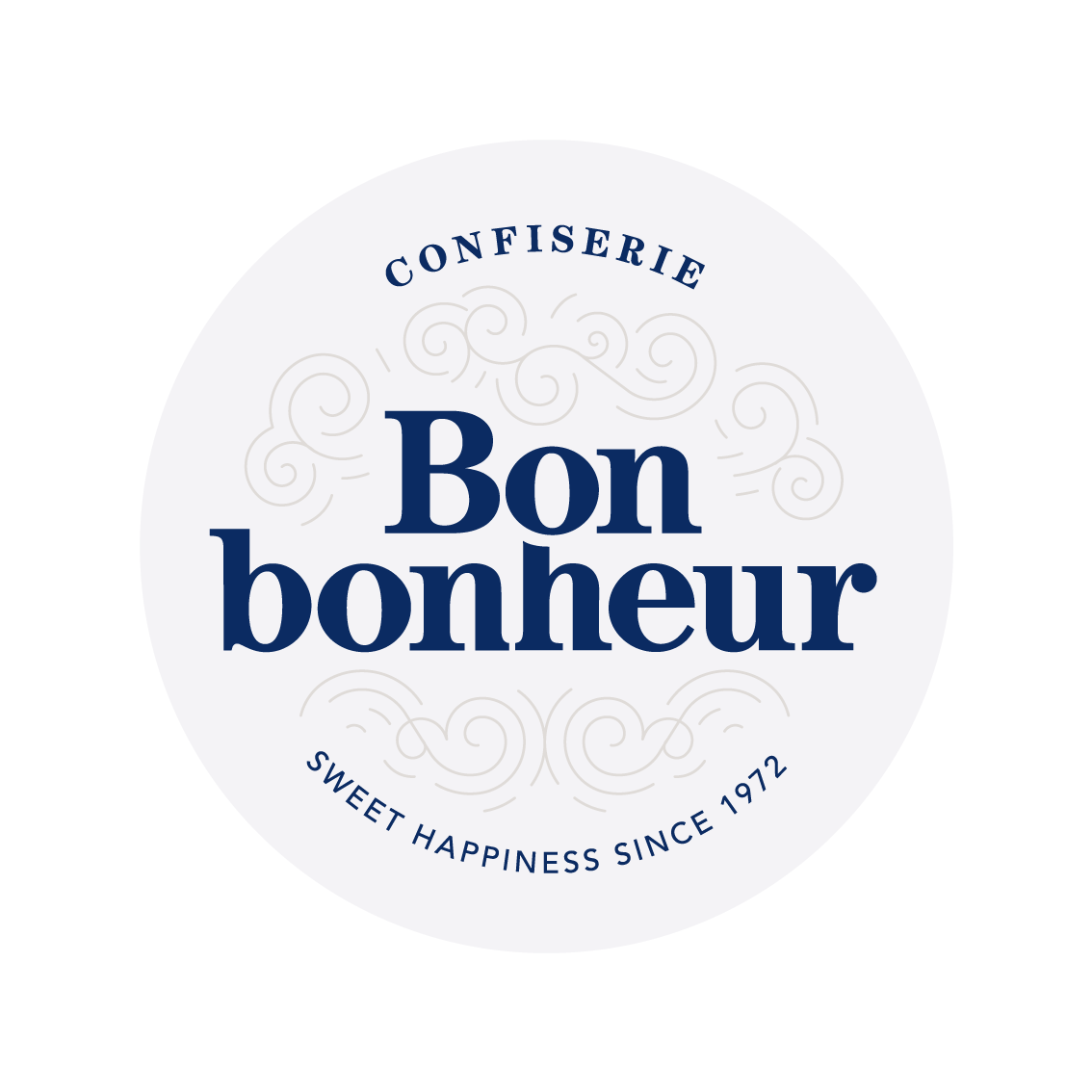 Start Confiserie Bonbonheur - Sweet Happiness since 1972 - Logo
