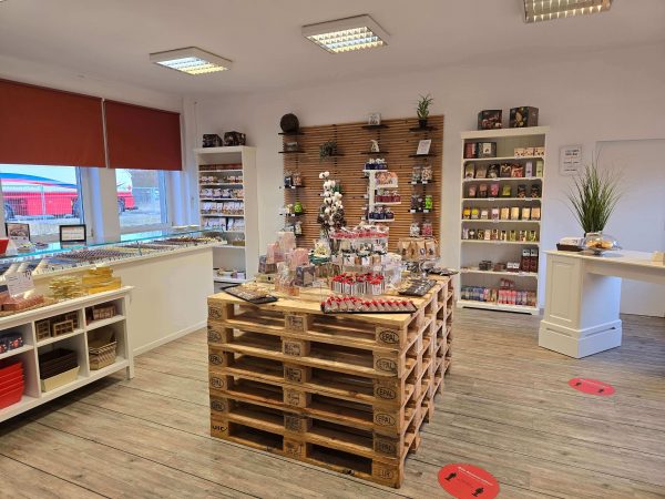Grand-Cru Konfekt Ladenlokal in Lüneburg - ausgelegte Angebote