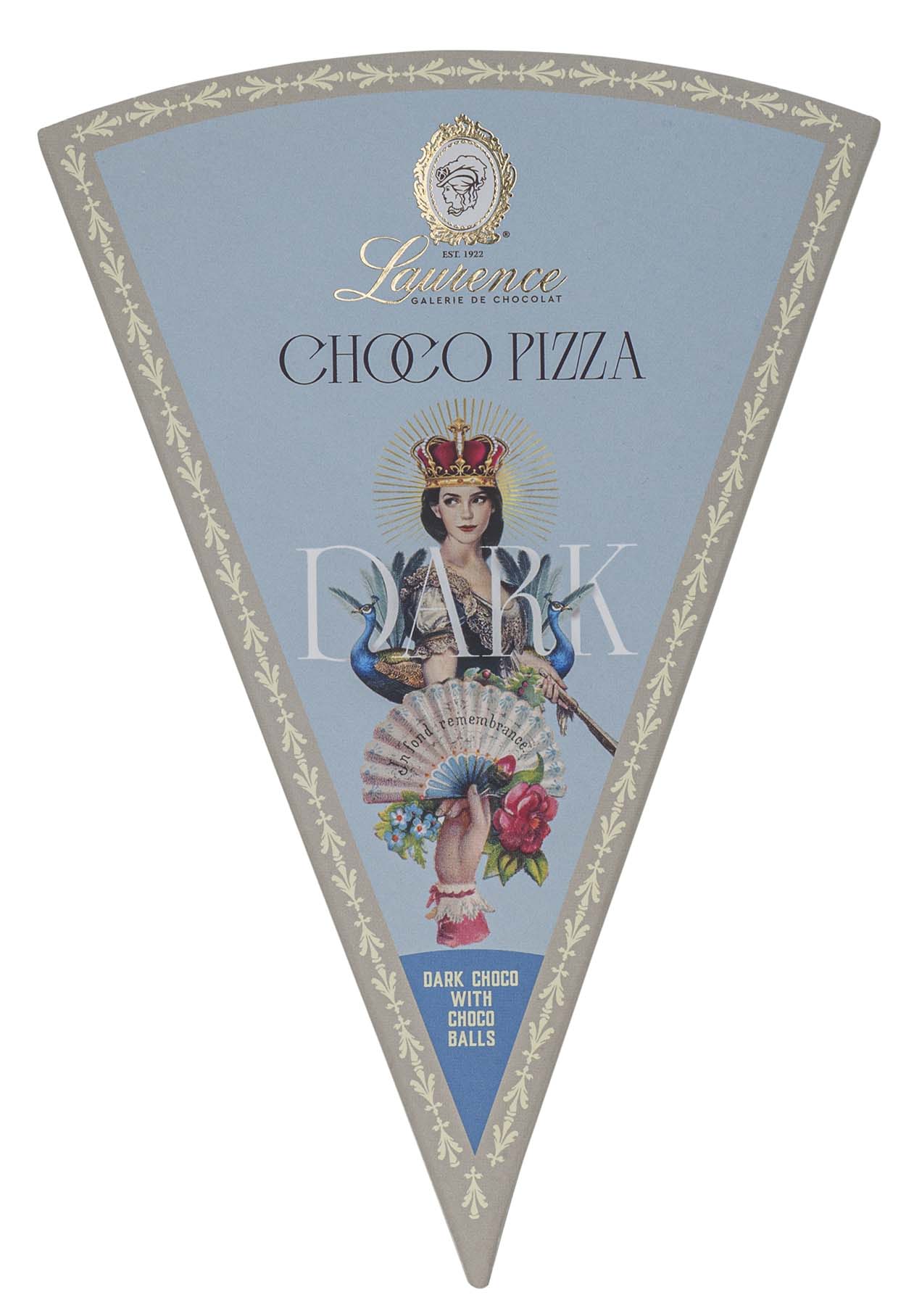 Laurence Pizza Tafelschokolade Zartbitter mit Choco-Balls Packung Laurence Pizza Tafelschokolade Zartbitter mit Choco-Balls Packung