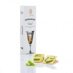 Laurence Chommelier weiße Tafelschokolade mit Zitrone für Weißwein Packung