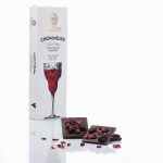 Laurence Chommelier Zartbitter-Tafelschokolade mit Sauerkirsche und Rosenblüten für Rotwein Packung