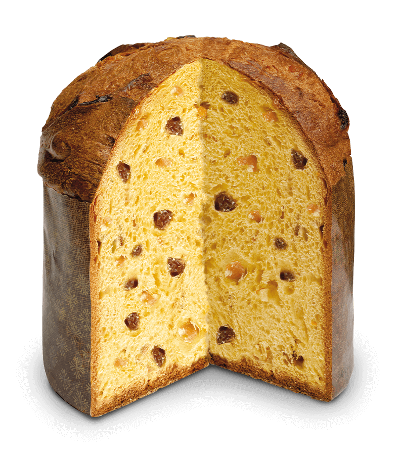 Angeschnittener Panettone Classico mit Rosinen von Loison