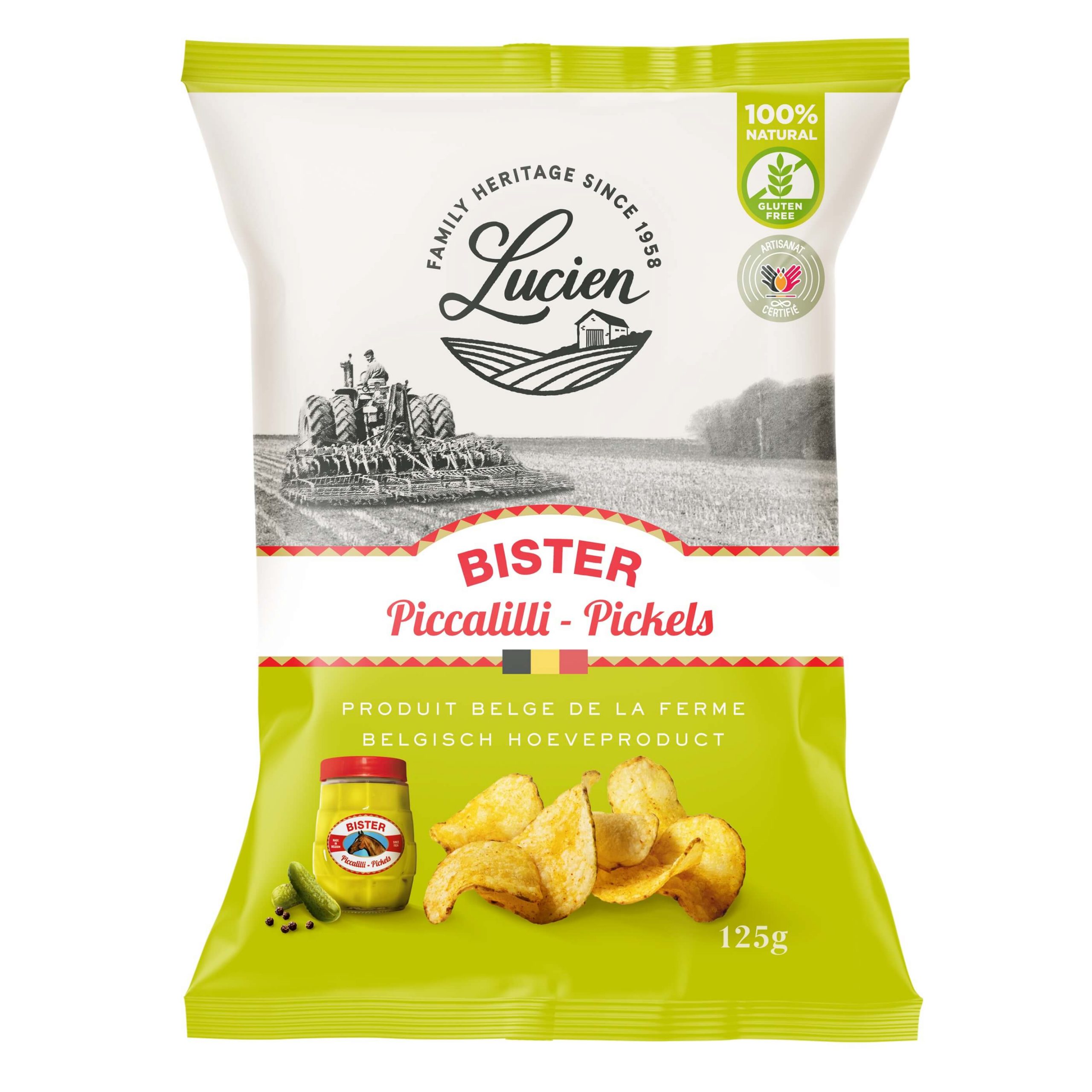 Lucien Chips Gewürzgurke Packung Lucien Chips Gewürzgurke Packung