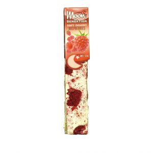 Moon Softnougat Stange Himbeere in der Verpackung